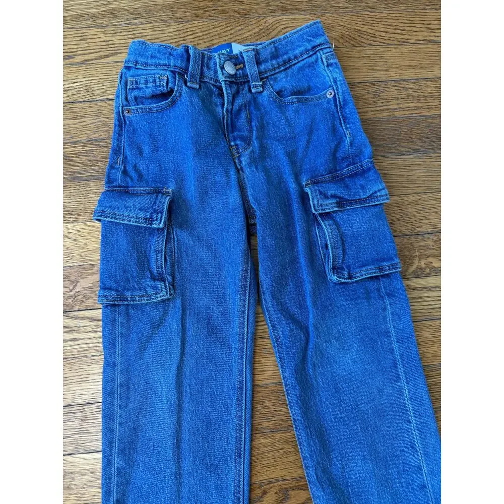 Old Navy Girls' Cargo Jeans Size 5